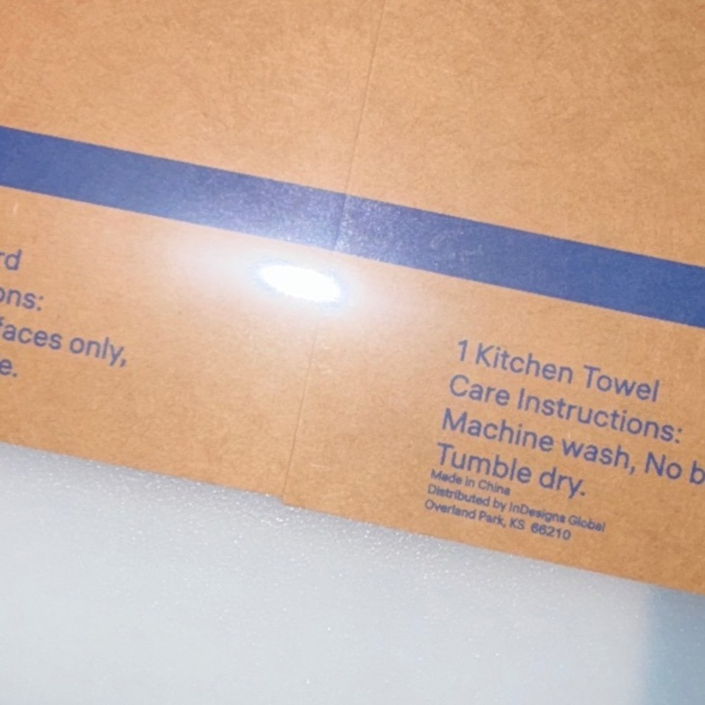 Cutting Board Kitchen Towel Set United Healthcare HouseCalls Blue Trim set 2